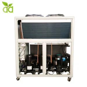 5 tonna 20 Kw 8 HP Sanoat Plastik Ekstrüzyon Kalıplama mashinasi Havo Soğutmalı suv Chiller tizimi