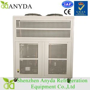 15 tonna 50 Kw havo sovutilgan qobiq va quvurlarni evaporatatorda qayta aylanadigan suv chilleri